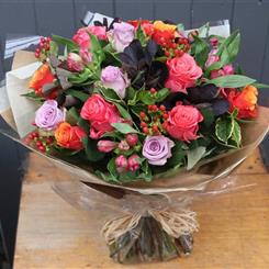 Autumn Rose and Alstroemeria Bouquet